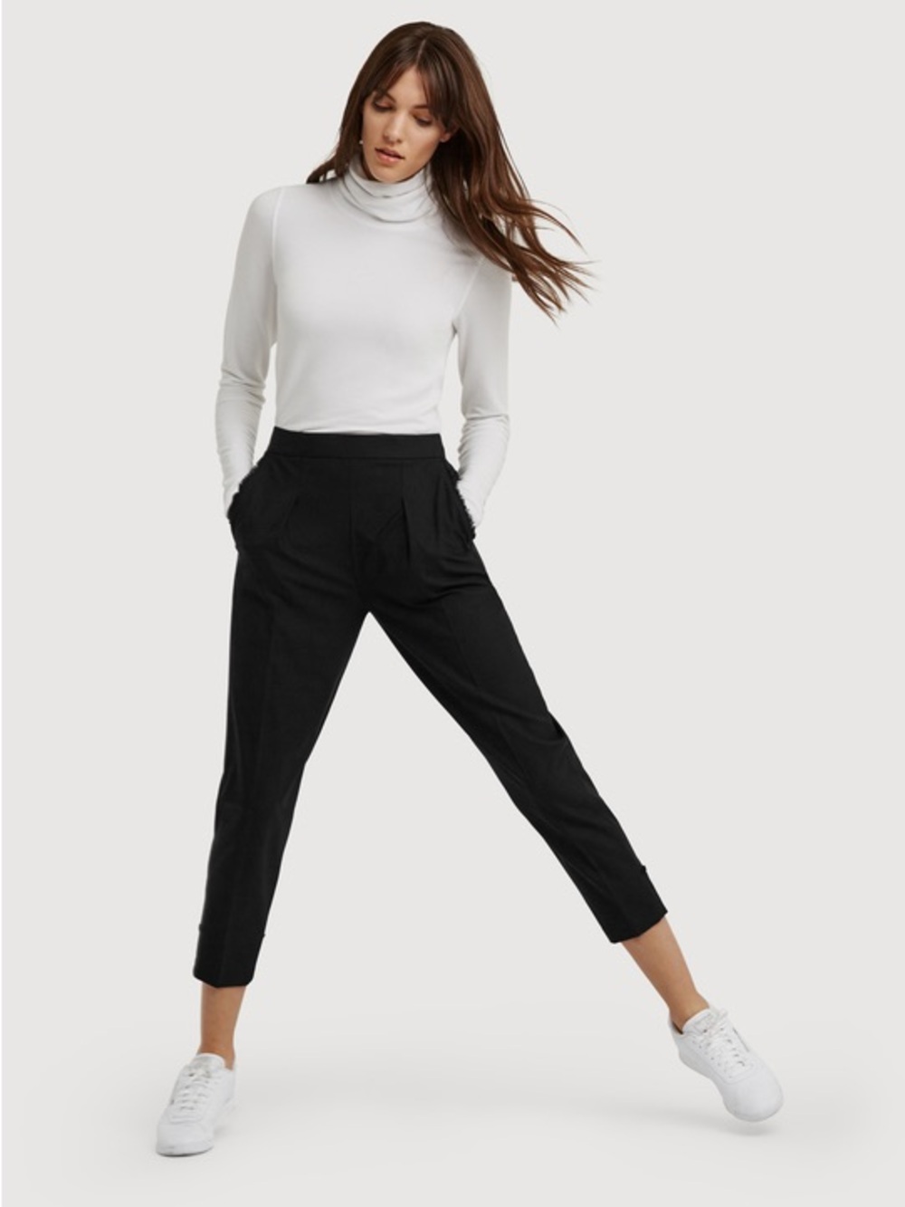 KIT & ACE, black utility ankle pants!
